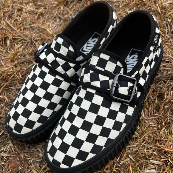 Vans Shoes - CLEAN Vans size 8 Womens Platform Creeper Mary Jane Checkerboard shoes